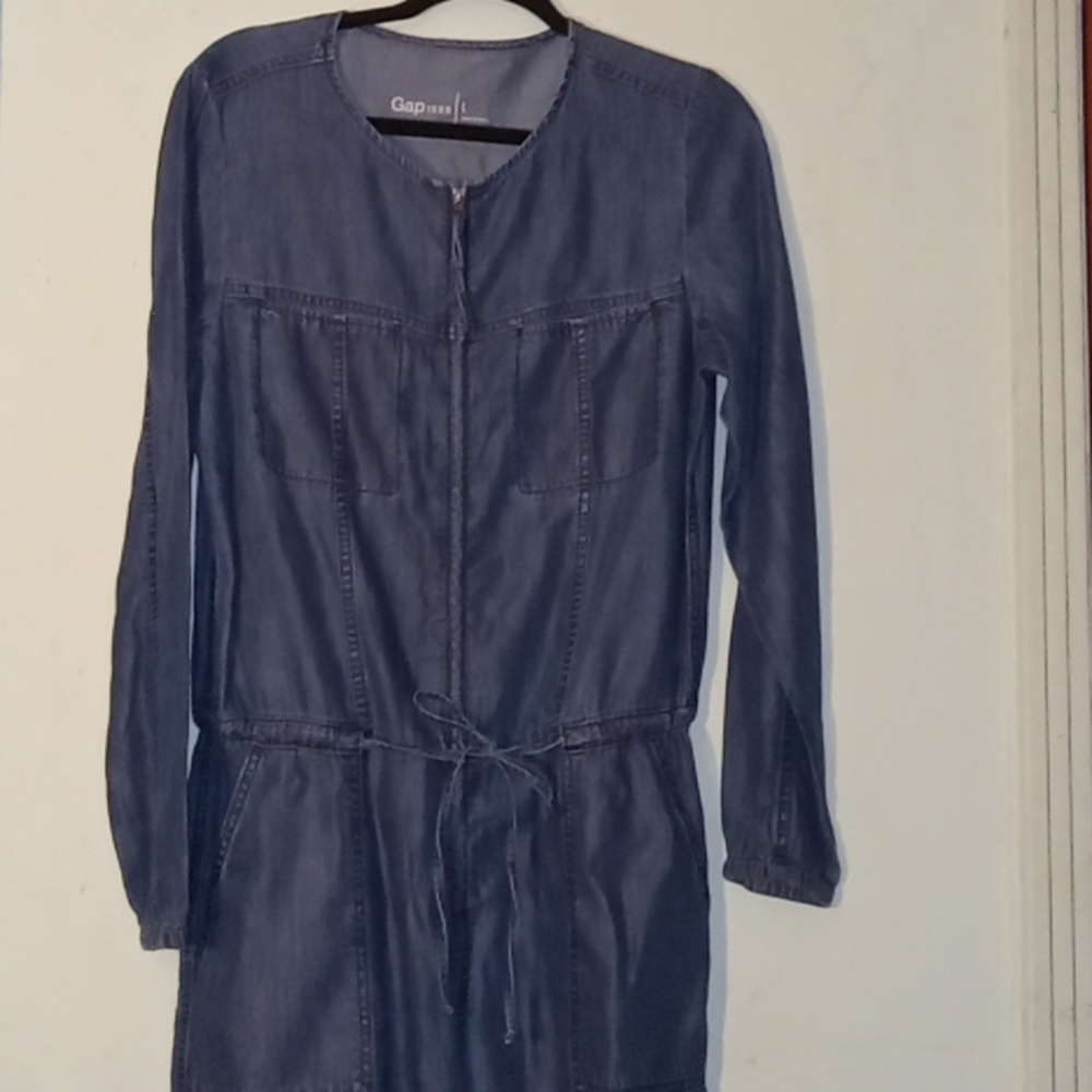 Gap Chambray Boilersuit - image 3